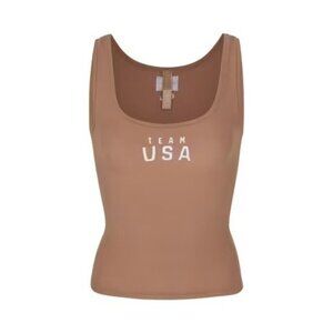 SKIMS Soft Lounge Rib Tank Team USA Sienna XS